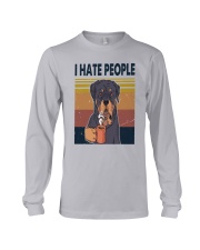 Rottweiler hate people Long Sleeve Tee tile