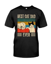 Best Cat Dad Ever Classic T-Shirt front