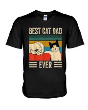 Best Cat Dad Ever V-Neck T-Shirt tile