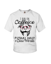 Pitbull Hair and caffeine Youth T-Shirt thumbnail