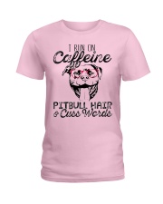 Pitbull Hair and caffeine Ladies T-Shirt thumbnail