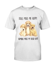 Dogs Make Me Happy Classic T-Shirt thumbnail