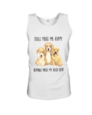 Dogs Make Me Happy Unisex Tank thumbnail