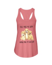 Dogs Make Me Happy Ladies Flowy Tank thumbnail