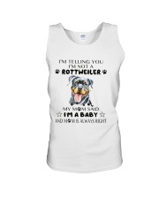 I'm Not Rottweiler i'm a Baby Unisex Tank thumbnail