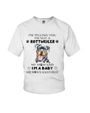 I'm Not Rottweiler i'm a Baby Youth T-Shirt thumbnail