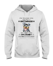 I'm Not Rottweiler i'm a Baby Hooded Sweatshirt thumbnail