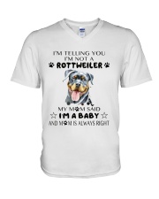 I'm Not Rottweiler i'm a Baby V-Neck T-Shirt thumbnail
