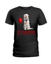 Golden Retriever Halloween Ladies T-Shirt thumbnail
