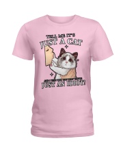 Tell Me Just Cat You're An Idiot Ladies T-Shirt thumbnail