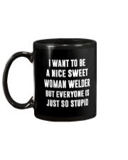 NICE SWEET WOMAN WELDER Mug back