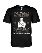 WELDER CAN DO THE IMPOSSIBLE V-Neck T-Shirt thumbnail