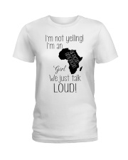 AFRICAN AMERICAN GIRL NOT YELLING Ladies T-Shirt thumbnail