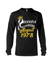 QUEENS ARE BORN IN AUGUST 1978 Long Sleeve Tee thumbnail