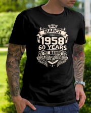 Happy Birthayday March 1958 Classic T-Shirt lifestyle-mens-crewneck-front-7