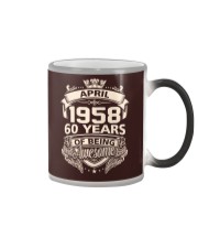 HAPPY BIRTHDAY APRIL 1958 Color Changing Mug thumbnail