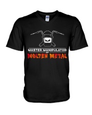 MASTER MANIPULATOR OF MOLTEN METAL V-Neck T-Shirt thumbnail
