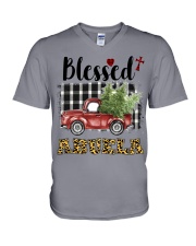 BLESSED ABUELA V-Neck T-Shirt thumbnail