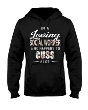 AM A LOVING SOCIAL WORKER Hooded Sweatshirt thumbnail