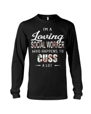AM A LOVING SOCIAL WORKER Long Sleeve Tee thumbnail