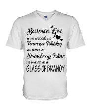 BARTENDER GIRL V-Neck T-Shirt thumbnail
