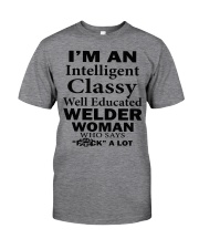 CLASSY WELDER WOMAN Classic T-Shirt front