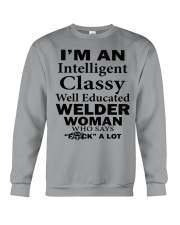 CLASSY WELDER WOMAN Crewneck Sweatshirt thumbnail
