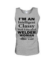 CLASSY WELDER WOMAN Unisex Tank thumbnail