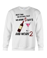 Drink Voting- Funny Bartender Crewneck Sweatshirt thumbnail