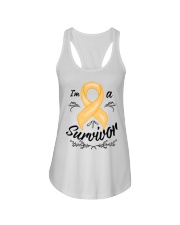 I'M A SURVIVOR Ladies Flowy Tank thumbnail