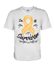 I'M A SURVIVOR V-Neck T-Shirt thumbnail