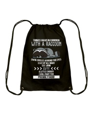 RACCOONS ARE CUTE Drawstring Bag thumbnail