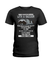 RACCOONS ARE CUTE Ladies T-Shirt thumbnail