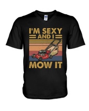 I MOW IT V-Neck T-Shirt thumbnail
