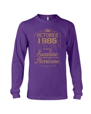 OCTOBER 1985 OF BEING SUNSHINE AND HURRICANE Long Sleeve Tee thumbnail