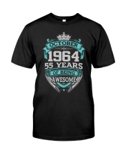 HAPPY BIRTHDAY OCTOBER 1964 Classic T-Shirt front