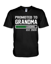PROMOTED TO GRANDMA 2020 V-Neck T-Shirt thumbnail