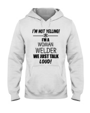 DON'T YELLING JUST TALK LOUD Hooded Sweatshirt thumbnail