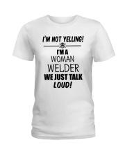 DON'T YELLING JUST TALK LOUD Ladies T-Shirt thumbnail