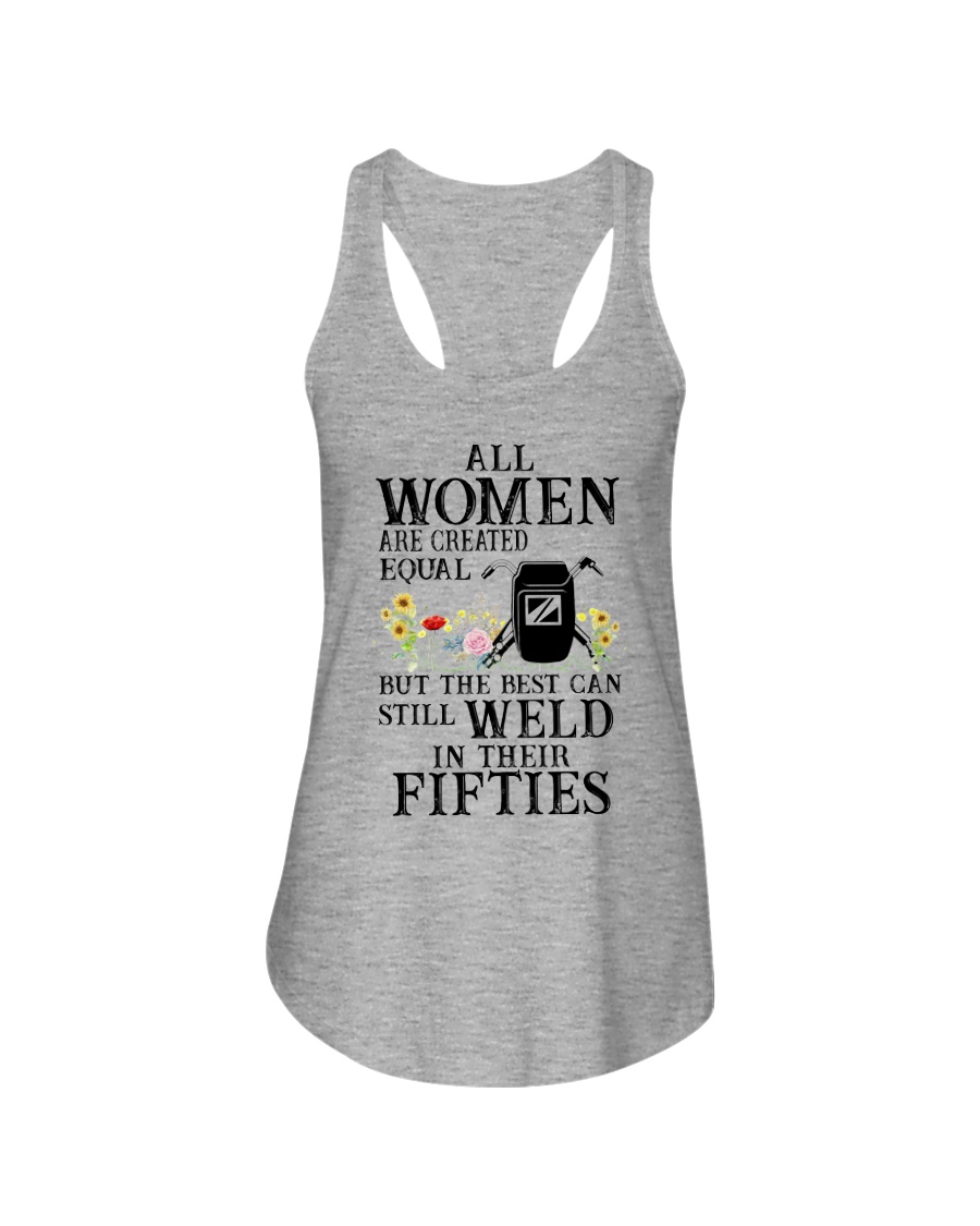 THE BEST CAN STILL WELD IN FIFTIES Ladies Flowy Tank