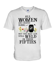 THE BEST CAN STILL WELD IN FIFTIES V-Neck T-Shirt thumbnail