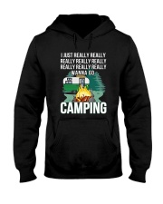 REALLY WANNA GO CAMPING Hooded Sweatshirt thumbnail