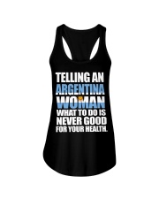 TELLING AN ARGENTINA WOMAN Ladies Flowy Tank thumbnail