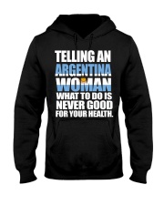 TELLING AN ARGENTINA WOMAN Hooded Sweatshirt thumbnail