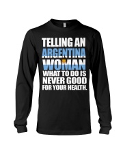 TELLING AN ARGENTINA WOMAN Long Sleeve Tee thumbnail