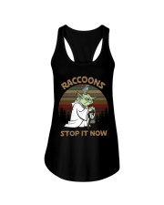 STOP IT NOW RACCOONS Ladies Flowy Tank thumbnail