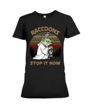 STOP IT NOW RACCOONS Premium Fit Ladies Tee thumbnail
