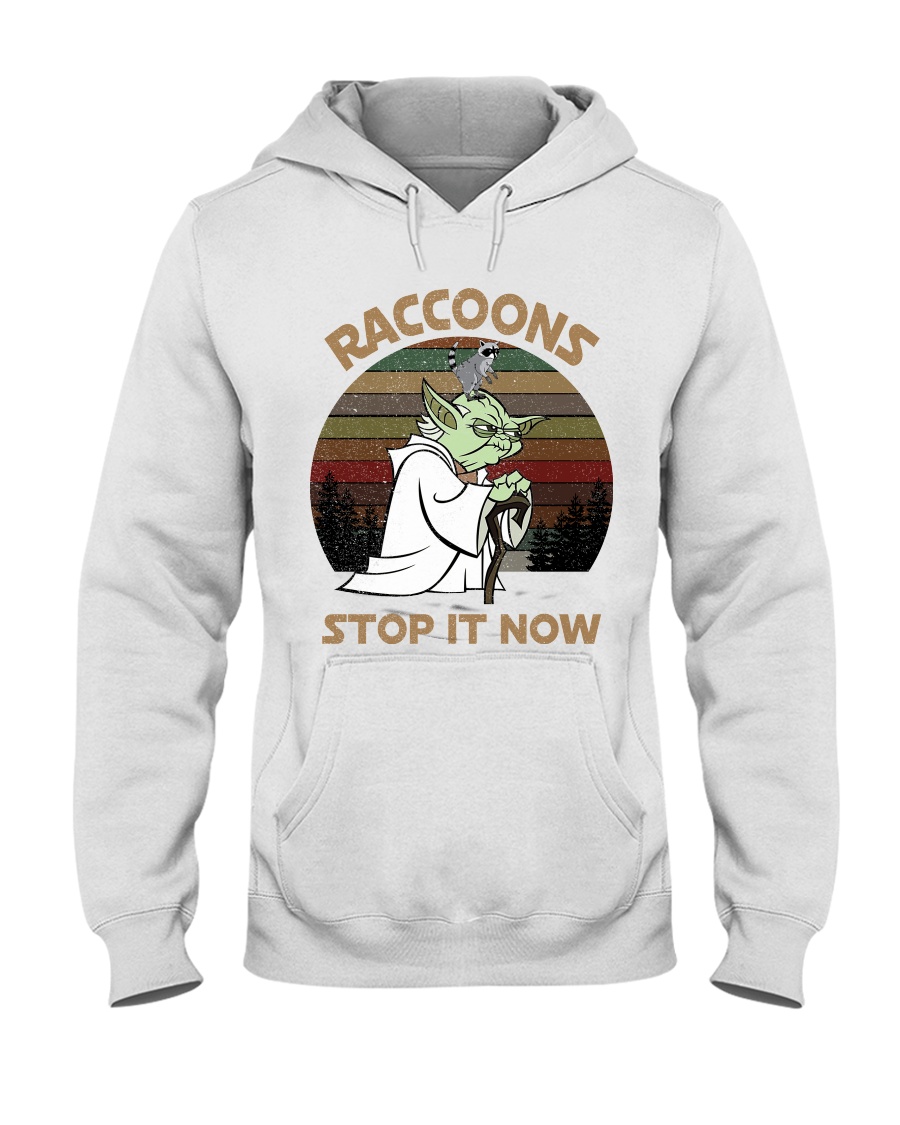 STOP IT NOW RACCOONS Hooded Sweatshirt