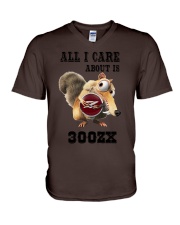 ALL I CARE ABOUT IS MY 300ZX V-Neck T-Shirt thumbnail