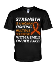STRENGTH OF MS V-Neck T-Shirt thumbnail